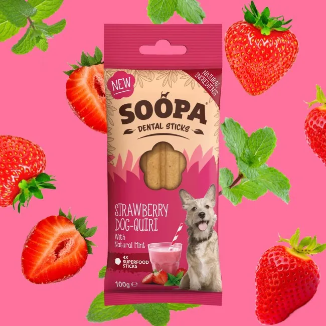 Soopa Dentals Erdbeere Dog-Quiri