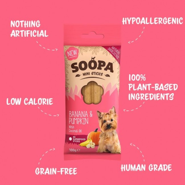 Soopa MINI Dentals BANANE & KÜRBIS